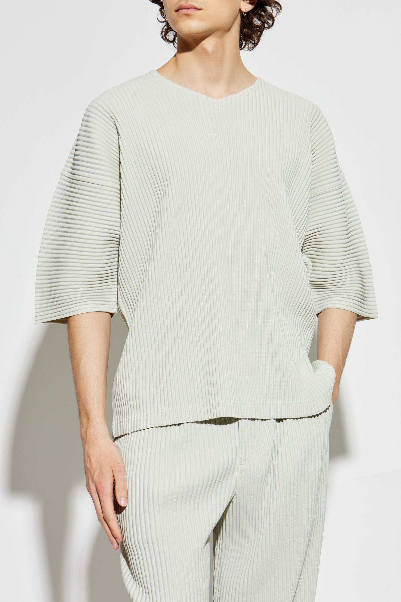 VIP【関税送料無料】希少 HOMME PLISSE ISSEY MIYAKE T-SHIRT Green Pleated T-shirt Homme Plissé Issey Miyake - Vitkac AS